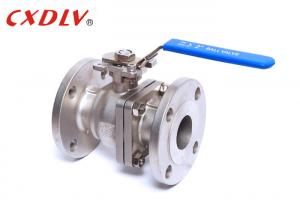 China Class 150LB CF8 Stainless Steel Flanged Ball Valve 2 Inch Operating By Handle wholesale