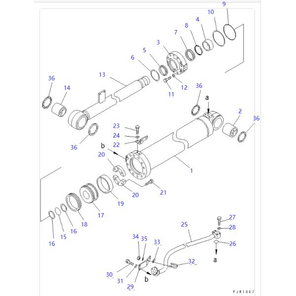 707-99-75460 707-99-75460 Seal Kit KOMATSU Wheel Loader Spare Parts For WA500-3