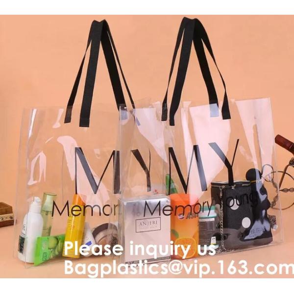 100% Manufacturer Eco-Friendly,Reusabl Promptly Delivery Reasonable Price,Custom printing Large Capacity Women Clear PVC