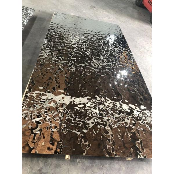 water ripple shaped stainless steel sheet hammered embossed SS plate 304 316 quality