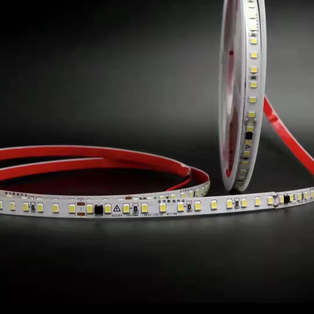 China 220v No Need Driver 10cm Cuttable 2835 Led Strip IP65 120 Leds Tape Light Non-waterproof IP20 Flexible Led Strip wholesale