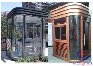 China Temporary Entrance Exit Security Parking Booth Stainless Steel Material on sale