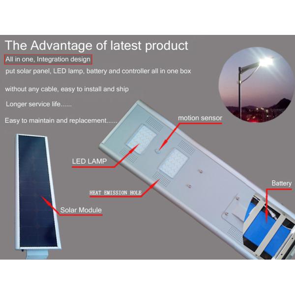Hot fashion all in one solar led street light 60W