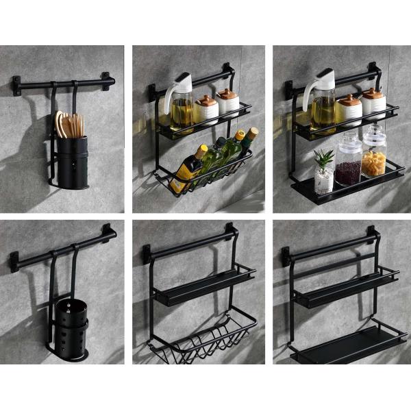 Multipurpose Wall Mounted Kitchen Shelf SUS304 Stainless Steel Material