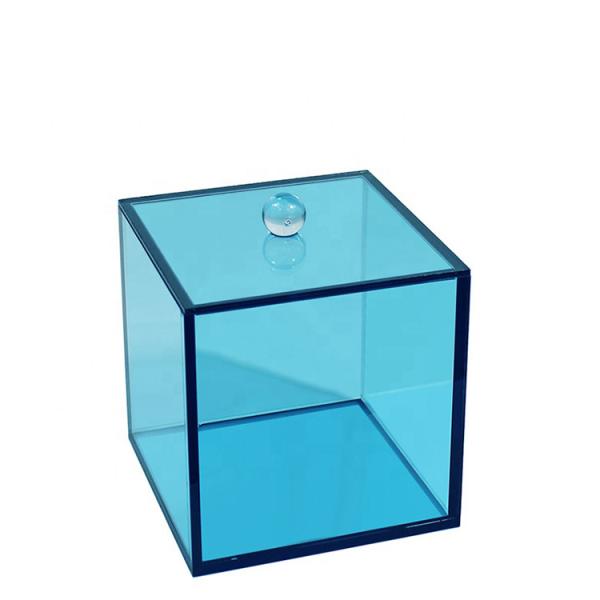 Flowers Packing Acrylic Display Box Storage Containers Clear Color With Lids