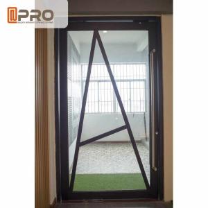 China Floor Spring Aluminum Pivot Doors For Interior House Customized Size Front pivot Doors pivot Glass door Glass pivot door on sale