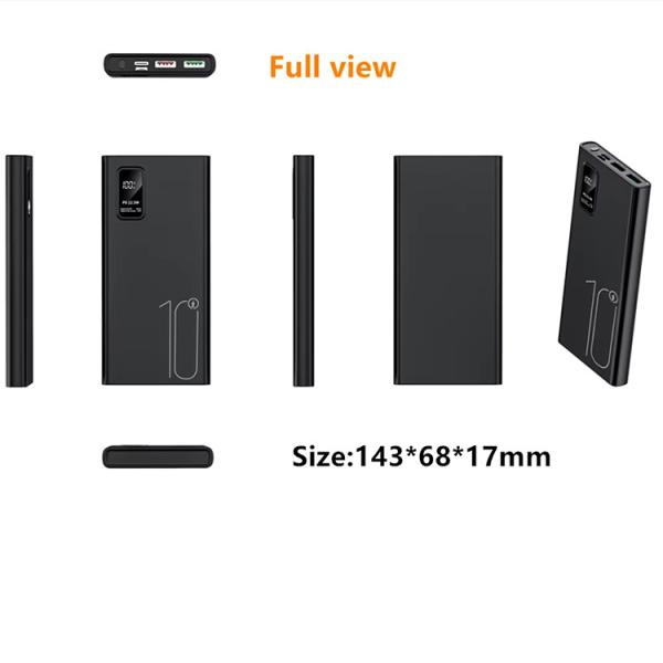 Outdoor Portable 10000mah PowerBank LED Display PD QC3.0 22.5W Fast Charge Slim Power Banks 10000mAh USB-C Charger for iphone 15