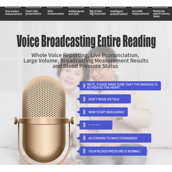 Arm Type OEM Electronic Home Blood Pressure Device Intelligent