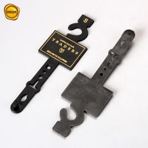 China Gold Foil Stamping Logo Plastic Belt Hangers For Closet wholesale