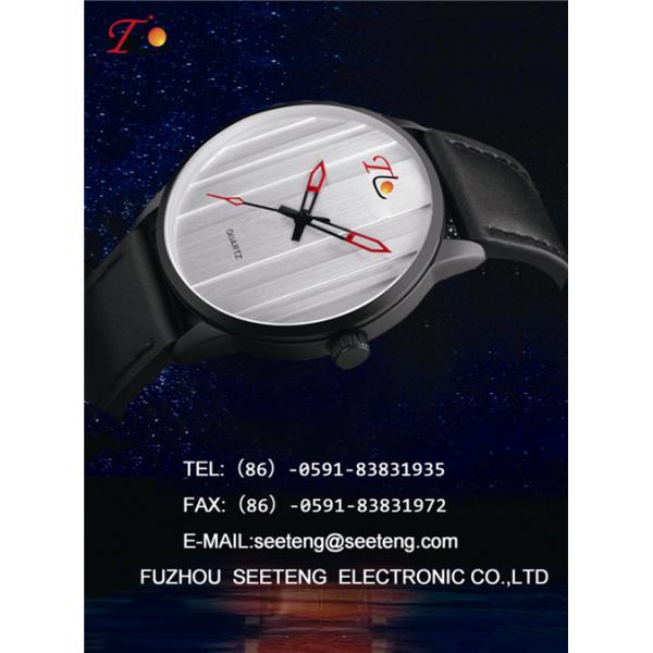 PU leather strap with alloy case and color band special design dial watch