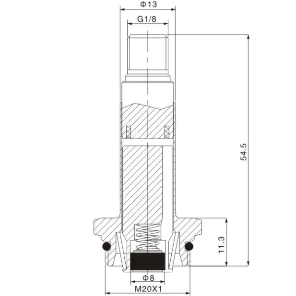 Dimension of BAPC213035008 Armature Assembly: