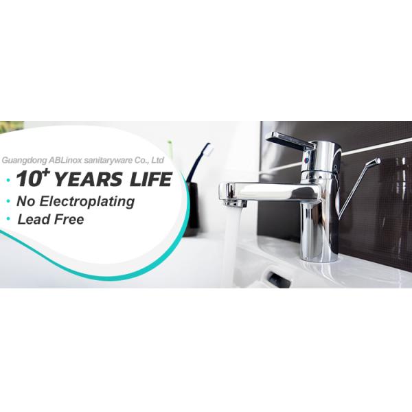 Single Hand Lead Free Stainless Steel Faucet Commercial Bathroom Taps