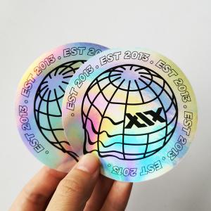 China Rainbow Effect Self Adhesive Label Stickers OPP Laser Hologram Sticker wholesale