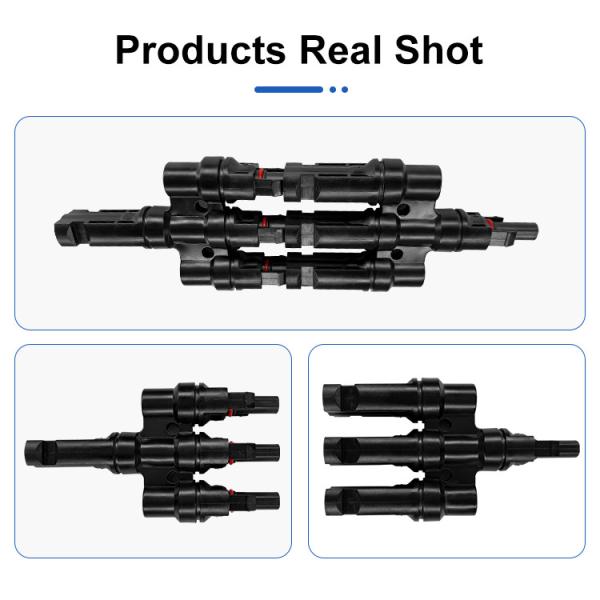 Waterproof IP67 Snap In PV Connectors Cable Female And Male