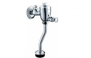 China Chrome Brass Bathroom Sink Faucets / Self-Closing Urinal Flush Valve , 0.05 - 0.9MPA on sale