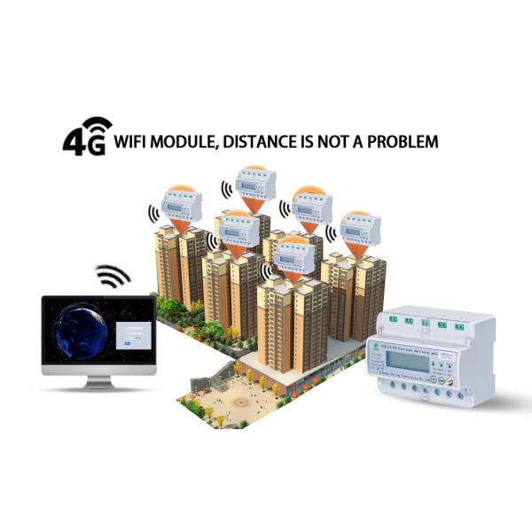220V 380V Din Rail 3 Phase Energy Meter Wifi Prepaid Wireless Smart Meter NB Iot