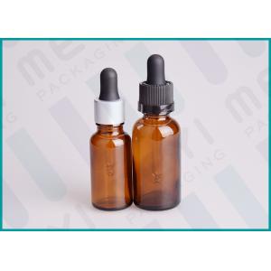 5ml - 100ml Amber Dropper Bottles , Cosmetic Essential Oil Dropper Bottle