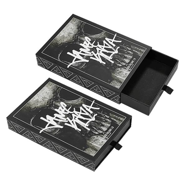 Drawer Style Rigid Pull Out Cardboard Boxes Hard Paper Sleeve Packaging Box