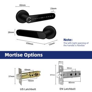 WiFi App Smart Fingerprint Door Handle Lock Identification Time 0.1S