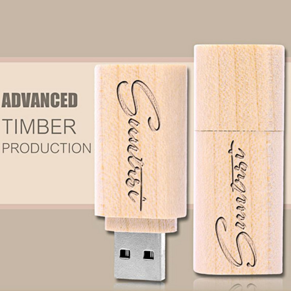 Customized Logo 4GB 8GB USB Flash Drive Pendrive Wooden USB Sticks