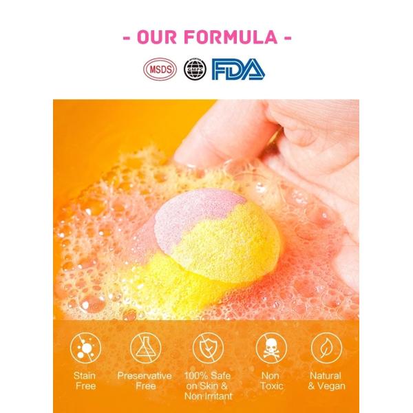 Natural Relaxing Bath Salts Custom Bubble Colors Vegan Organic Fizzy Bath Bombs