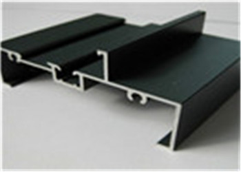 Grey T6 6063 Door Window Powder Coated Aluminum Profile