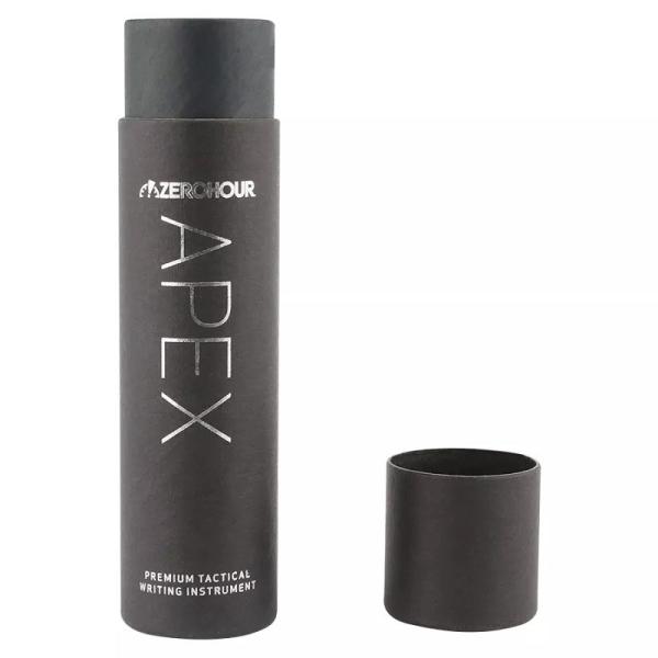 Black Kraft Paper Tube Packaging Recyclable Cardboard Cosmetic Food Container