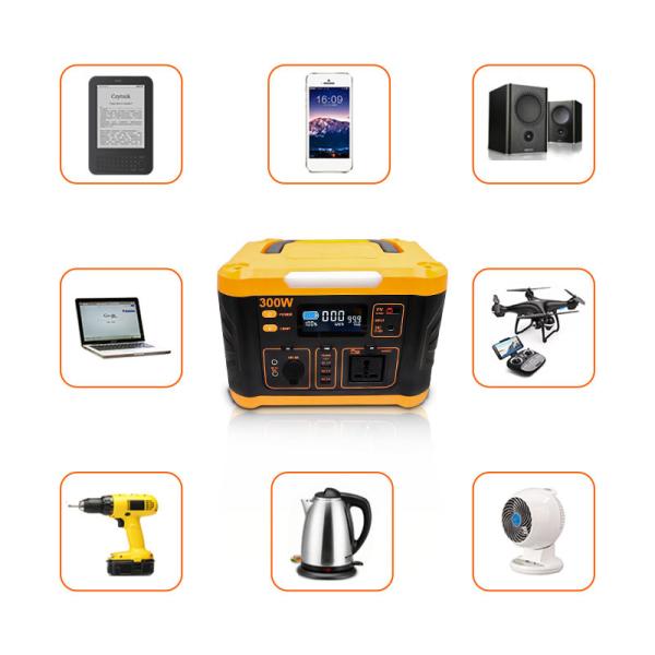 Portable 300W Backup Battery Bank Solar Power Station Mini Powerstations