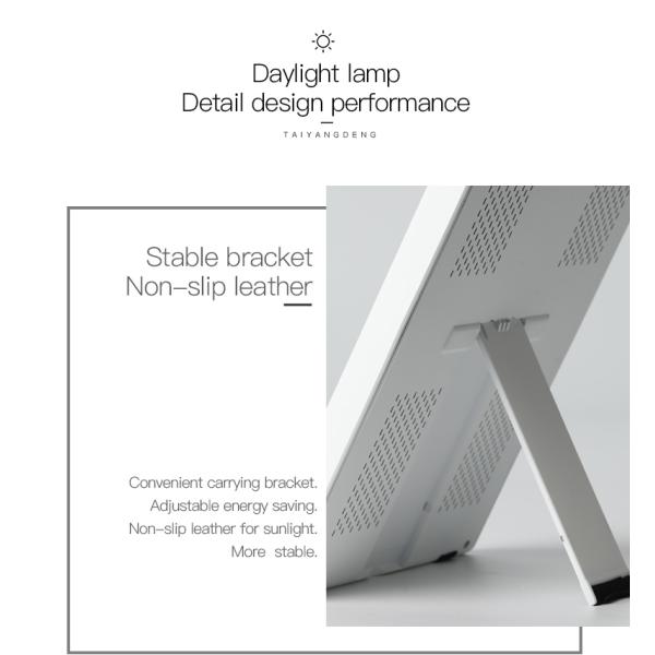 High Luminosity SAD Therapy Lamp for Seasonal Affect Disorder with 3 Different Intensity Levels and UV Free GK-GQ-L1