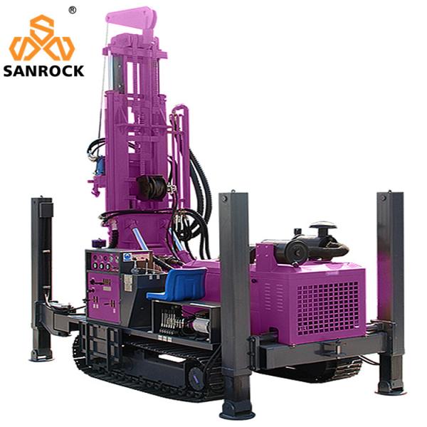 Hydraulic Water Well Rig Rotary Bore Hole Depth 300m Water Drilling Rig Machine