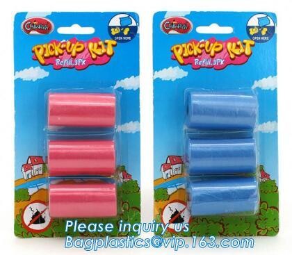 Pet product house shape dog waste bags with dispenser and leash clip, Pet Waste Bag Removal Disposal Heavy Duty Earth Fr