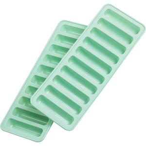 China Finger Shaped Silicone Mold 4 Packs 10 Cavities Rectangle Chocolate Bar Mold For Croquette, Dog Treats Crayons Ice wholesale