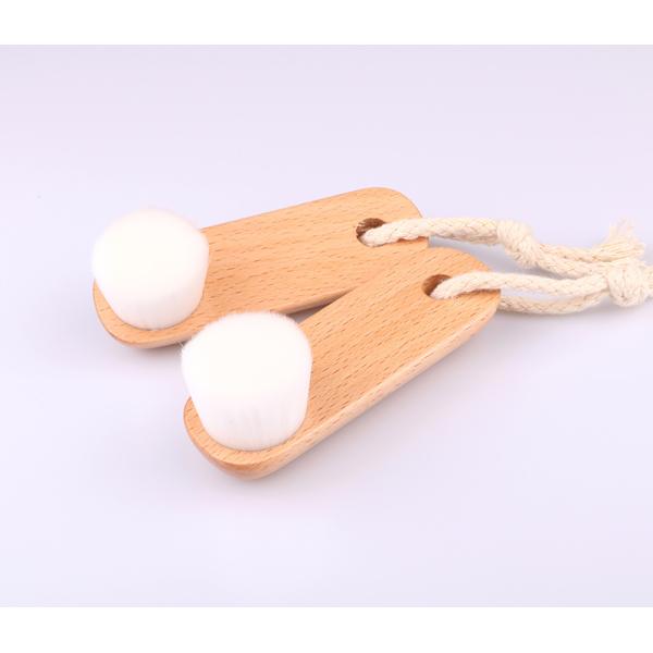 Mini Wooden Soft Face Cleansing Brush 4 X 5 X 11 Cm Long Life Span
