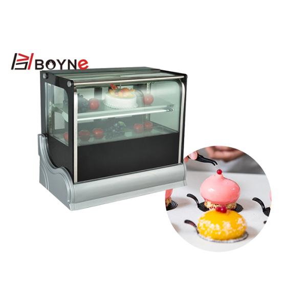 2 Layer Cake Cooling Display Cabinet Tabletop Sandwich Showcase