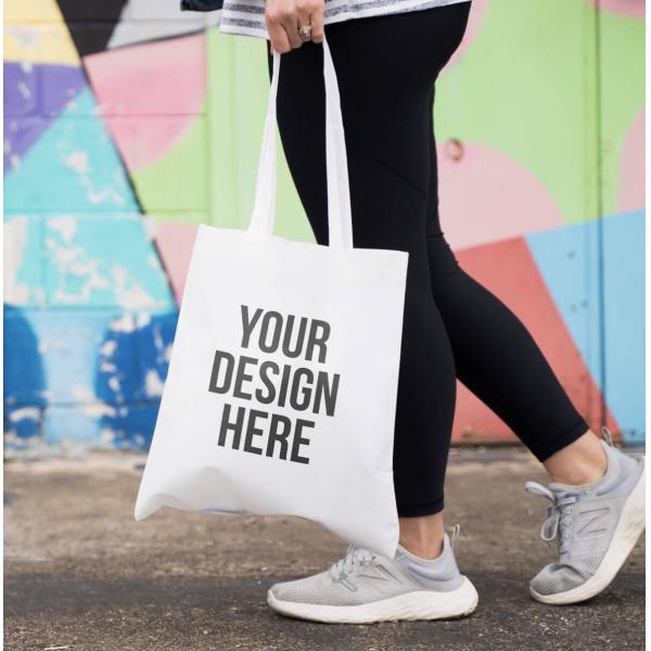 person carrying a tote bag