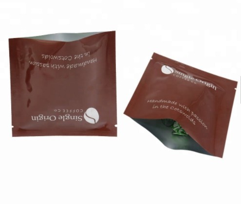 Wholesale custom printed empty tea sachet bag heat seal tea packaging bags