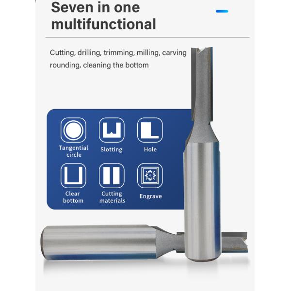 Carbidetipped Router Bits for Woodworking 1/2 1/4 Shank Woodworking Straight Router Bit Router Bits Set for Wood Fraise a Bois