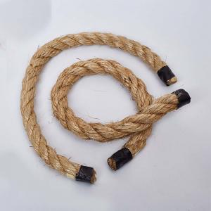 China Natural Fiber Thick Manila 3 Strand Polyester Rope Braided Jacket Cover wholesale