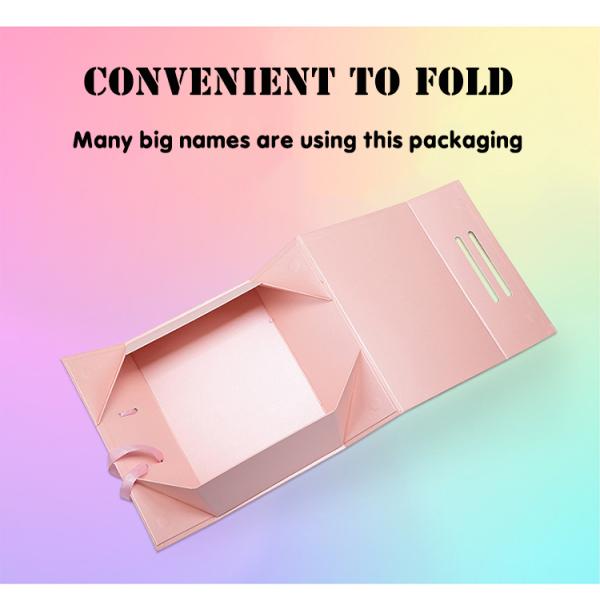Cardboard Customized Gift BoxesLarge Square Flat Pack Folding Magnetic Boxes