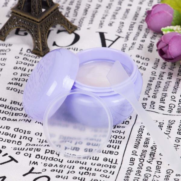 Clear Purple Cosmetic Cream Jar Wide Mouth Easy To Clean And Refill