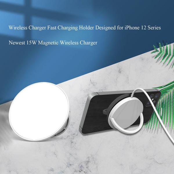 Type C 15W Magnetic Wireless Charger Stand For Iphone 12 Pro Mini
