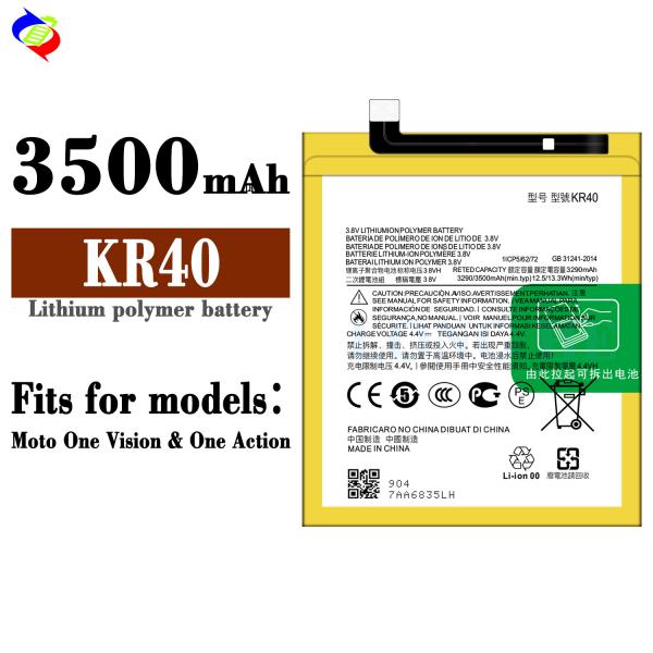 3500mAh KR40 Mobile Battery For Motorola Moto One Action XT2013-1 / One Vision XT1970-1