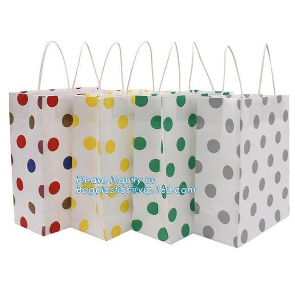 Customized made cheap paper twisted handles white kraft paper bags,wine paper bag with handle wholesale bagplastics pack