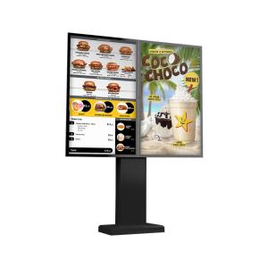 Restaurant Fast Food Digital Drive Thru Menu 49 Inch Android 7.1