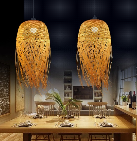 Bamboo Chandelier For Project Rattan Chandelier Retro Art Homestay Tea Room Living Room Bar Rattan Lamp