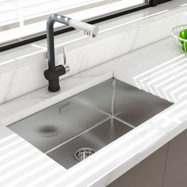 Undermount Stainless Steel Kitchen Sink Cabinet 18 Gauge single Bowl 18x40