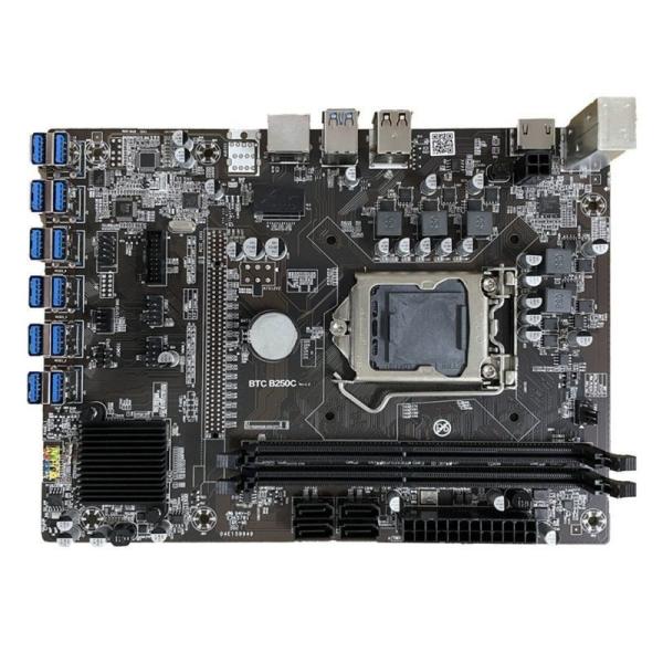 Quality Customized high quality 12 USB transfer graphics card B250C motherboard B250C LGA1151 4 x SATA 16GB motherboard promotion for sale
