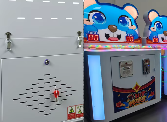 Cute Style Hammer Coin Pusher Mini Arcade Game Machine Whack Mole Game with Plastic Material