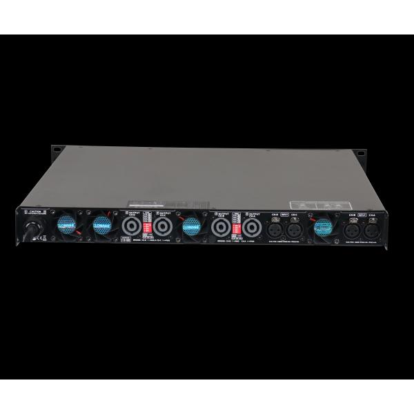 1U Four Channel Digital Power Amplifier 2000w Wide Voltage With PFC Function
