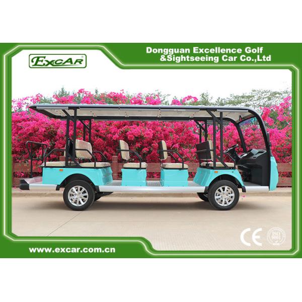 7.5KM Motor 72V 14 Seater Electric Sightseeing Bus / Tour Golf Cart